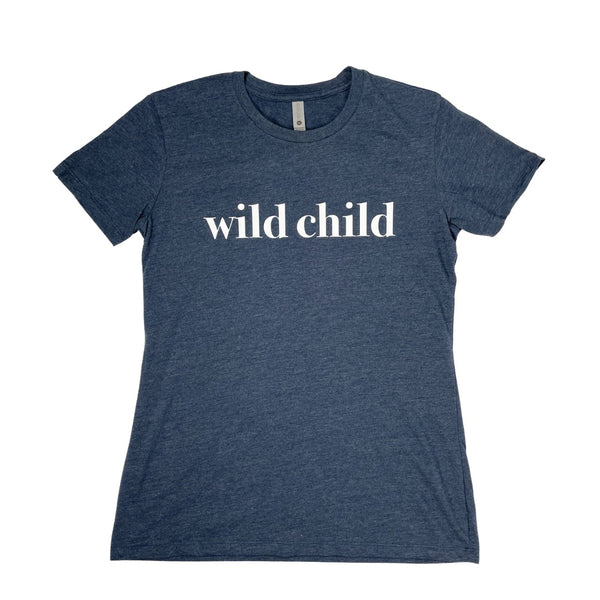 blue wild child t shirt 